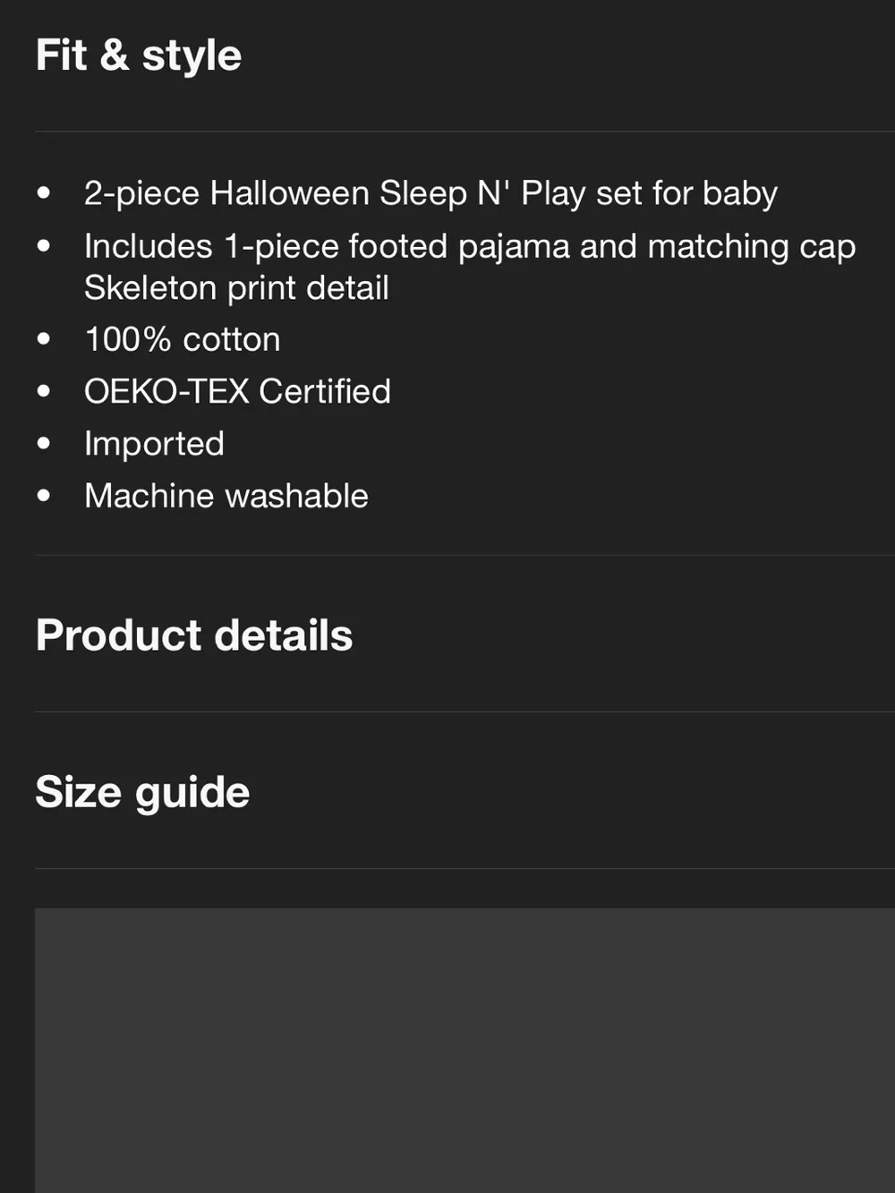 🖤🧡 NWT Carter’s Baby Skeleton Sleeper w/ Hat - Halloween - 3 Months 🧡🖤
